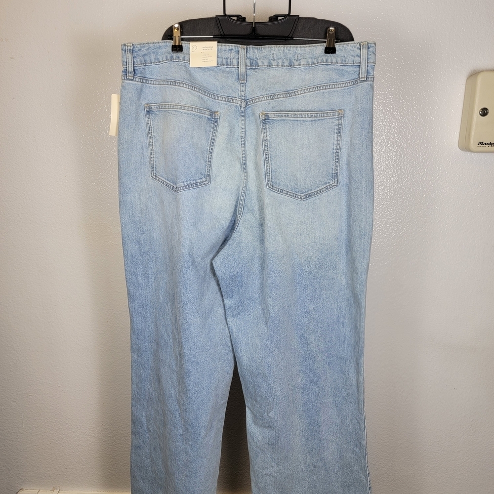 Universal Thread High Rise Wide Leg Jeans Women's Size 17 - Picture 2 of 8